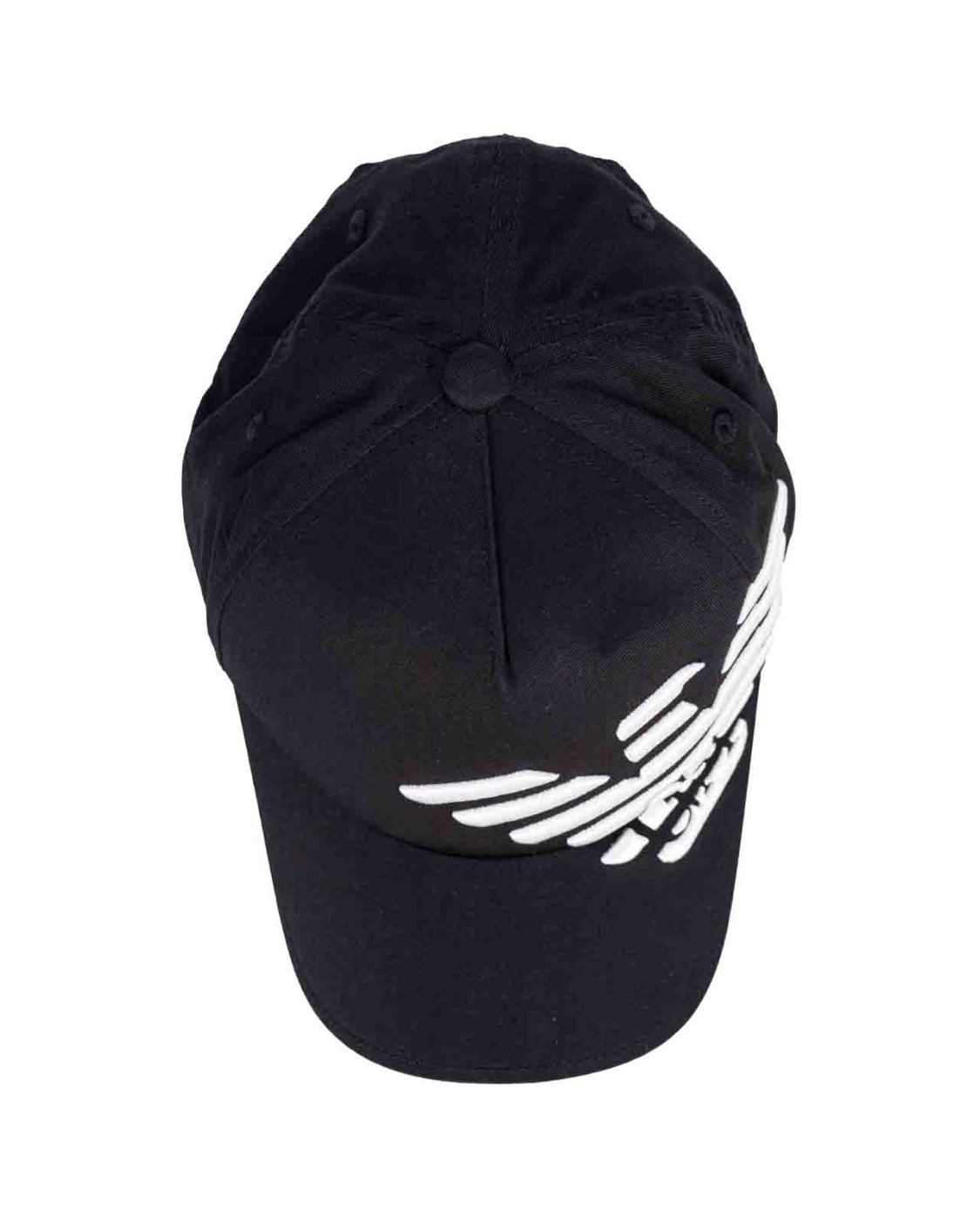 shop EMPORIO ARMANI  Cappello: Emporio Armani cappello baseball beachwear con ricamo aquila a rilievo.
Colore: nero.
Cotone.
Ricamo logo.
Visiera rigida.
Composizione: 100% cotone.
Made in China.. 627470 4R583-0020 number 4607856